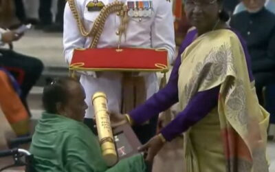 Late JMM Founder Shibu Soren Awarded Padma Bhushan Posthumously, Wife Rupi Soren Receives Honour from President