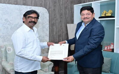 Tata Steel Vice President D.B. Sundararaman Meets Jharkhand CM Hemant Soren in Ranchi